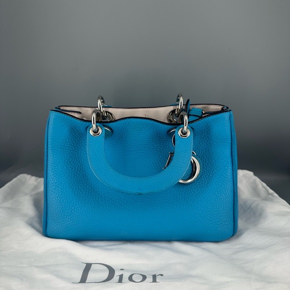Dior Blue Leather Handbag - Picture 5 of 14